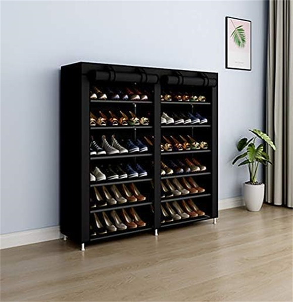 Shoe rack with cover